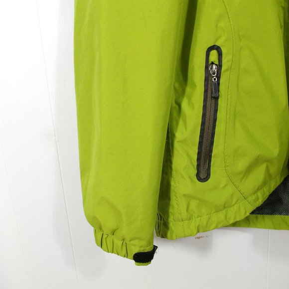 Killtec Rain Jacket Womens 10 Lime Green Hooded Full Zip Waterproof Ladies - Picture 5 of 13